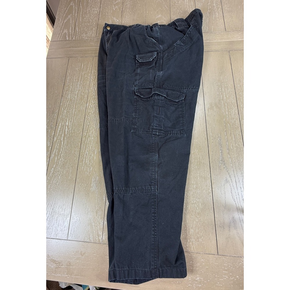 5.11 Tactical Cargo Pants Mens 38x30 Black Utility Work Duty Pants Canvas - Picture 10 of 16
